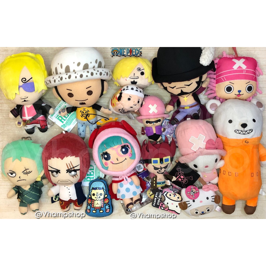 One Piece Nuigurumi Plush Sanji & Shanks Tomonui, Law Mugimugi, Franky ...