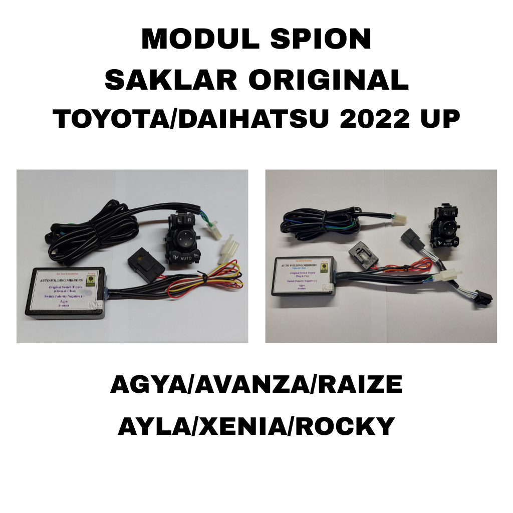 TOYOTA/DAIHATSU 2022 UP ORIGINAL SWITCH MIRROR MODULE+SAKLAR+CABLE SET ...