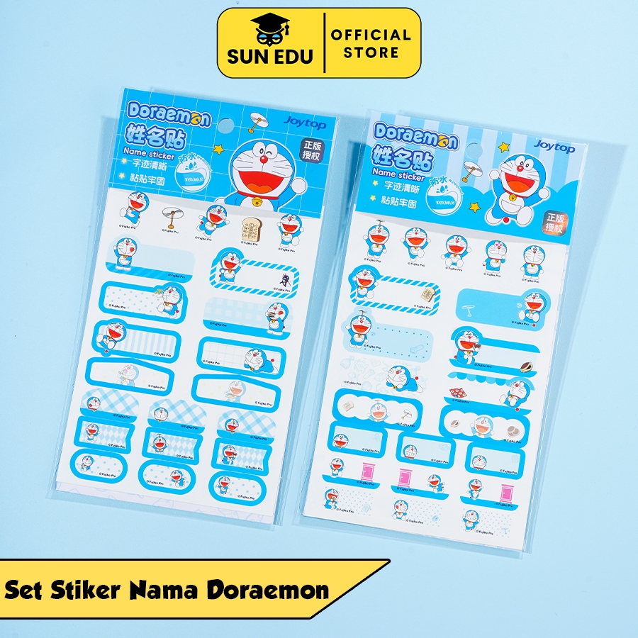 Doraemon Waterproof Lable Sticker / Label Sticker for Writing Names ...