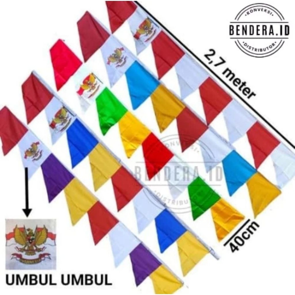 COLORFUL GARUDA FLAGS FLAGS 8 SIDES Per 10 PCS | Shopee Malaysia