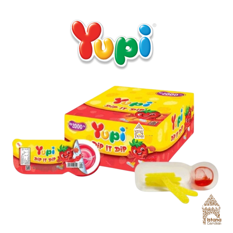 Yupi DIp It DIp Strawberry Sauce Jelly Candy PACK (12 pcs) | Shopee ...