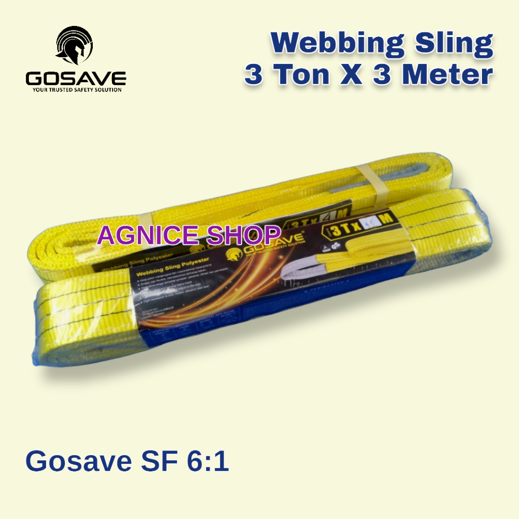 Webbing SLING 3 Tons x 3 Meters Goods Lifting Rope | Shopee Malaysia
