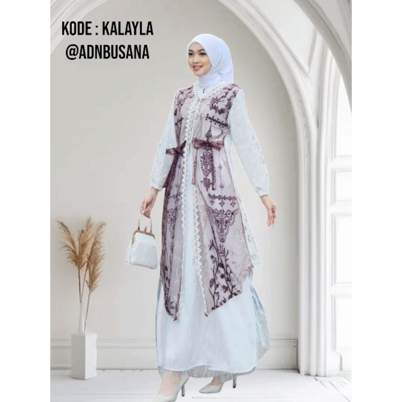KALAYLA Oneset 3in1 Outfit Eid White Raya | Shopee Malaysia