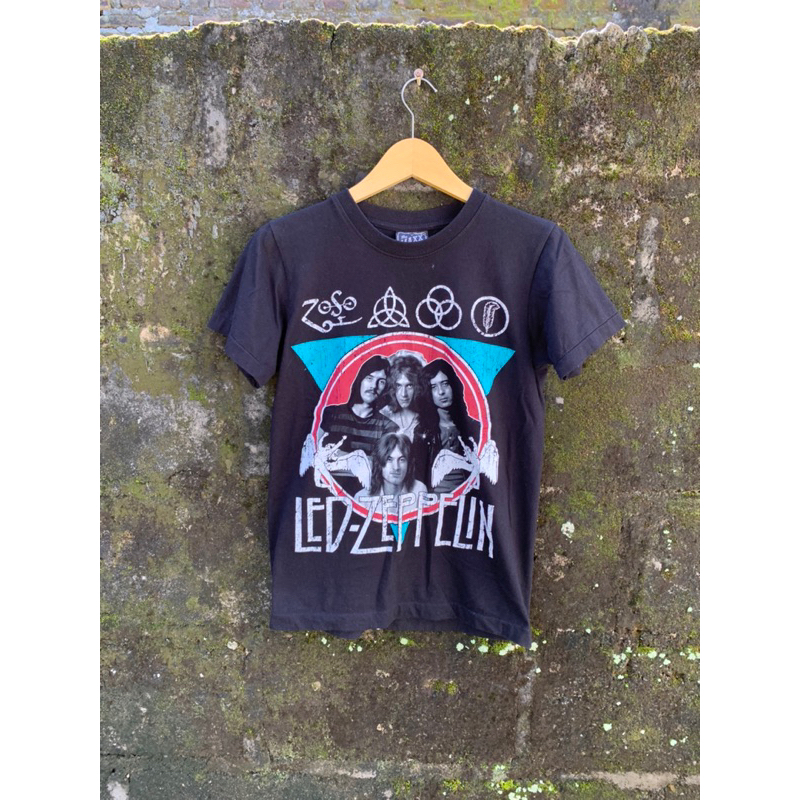 Led Zeppelin LZII Searchlights T-Shirt Uomo - Nero, 100% Cotone, Regular Fit, Taglia S