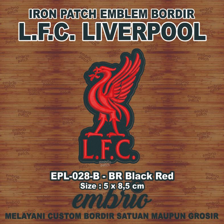 EPL-028-B Patch LFC Emblem embroidered jersey logo LFC liverpool fc ...