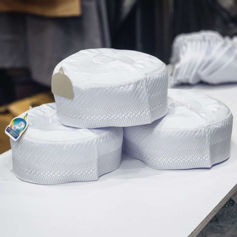 Madinah Super Bangladesh White Cap | Madinah Bugis White Cap | Shopee ...