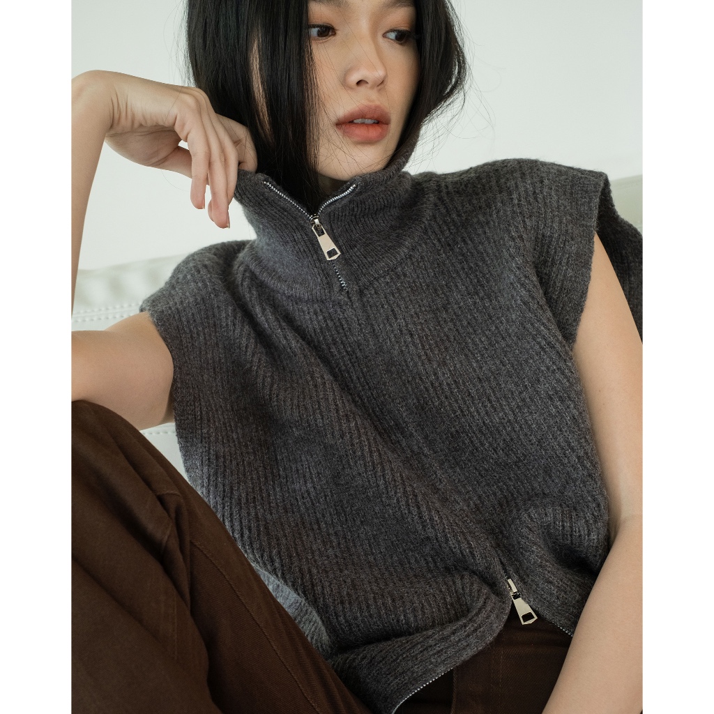 ANAIN - Maxwell Vest Chinese Vest Chinese Style Vest Sleeveless Vest ...