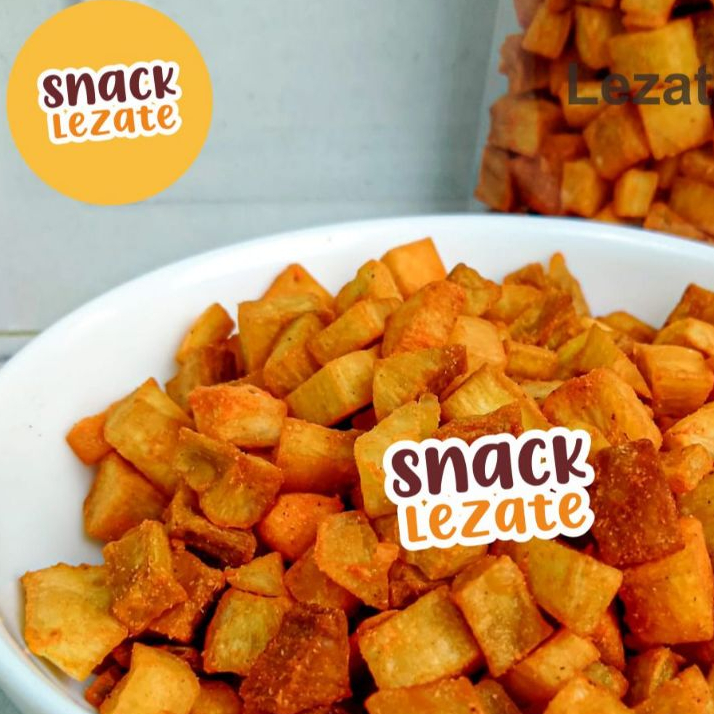 Cassava Blocks 1KG Kilo / Cassava Chips Box Dice Spicy Balado Crispy ...
