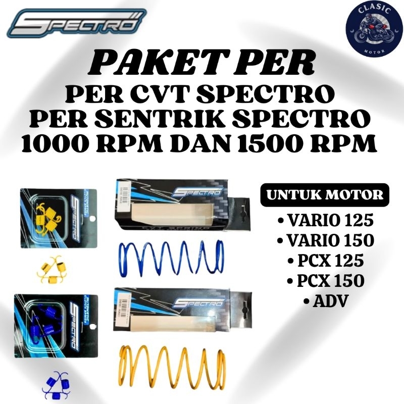 Cvt eccentric spring package for vario pcx adv per spectro 1000 and ...