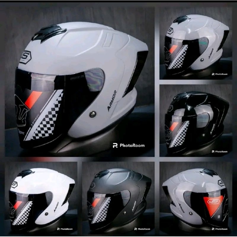 HELMET 100% ORIGINALJS Armor Original half face helmet!!!! | Shopee ...