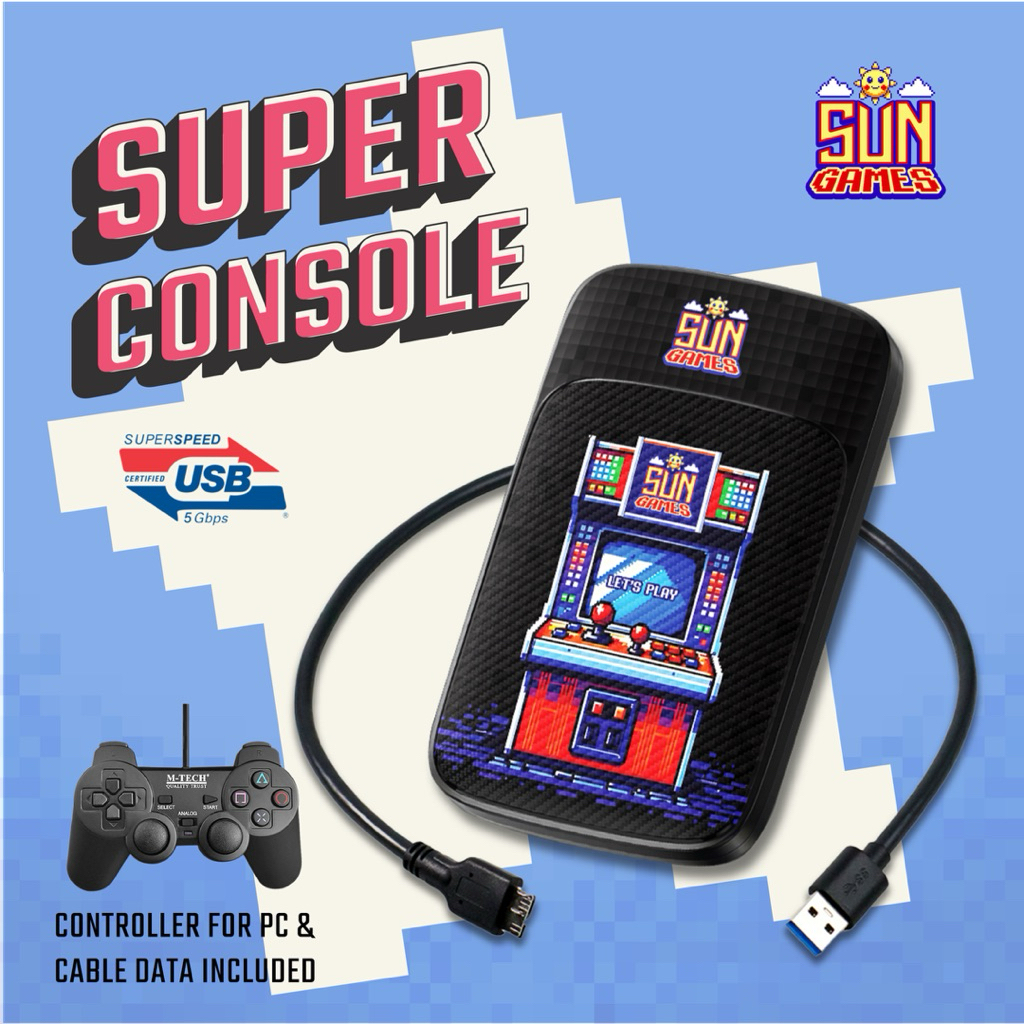 SUN Retrobat Batcera HDD Super Console 2500++ 500GB Games Bundle ...