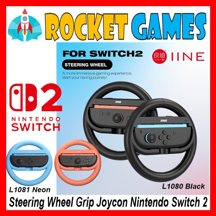 IINE Controller Steering Wheel for Nintendo Switch 2, Racing Wheel ...
