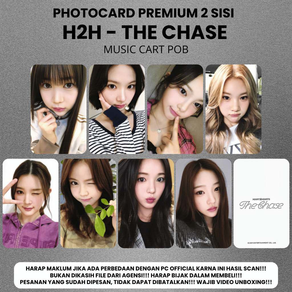 CONTENTS 8 PCS) Photocard HEARTS2HEARTS H2H THE CHASE - Premium 2
