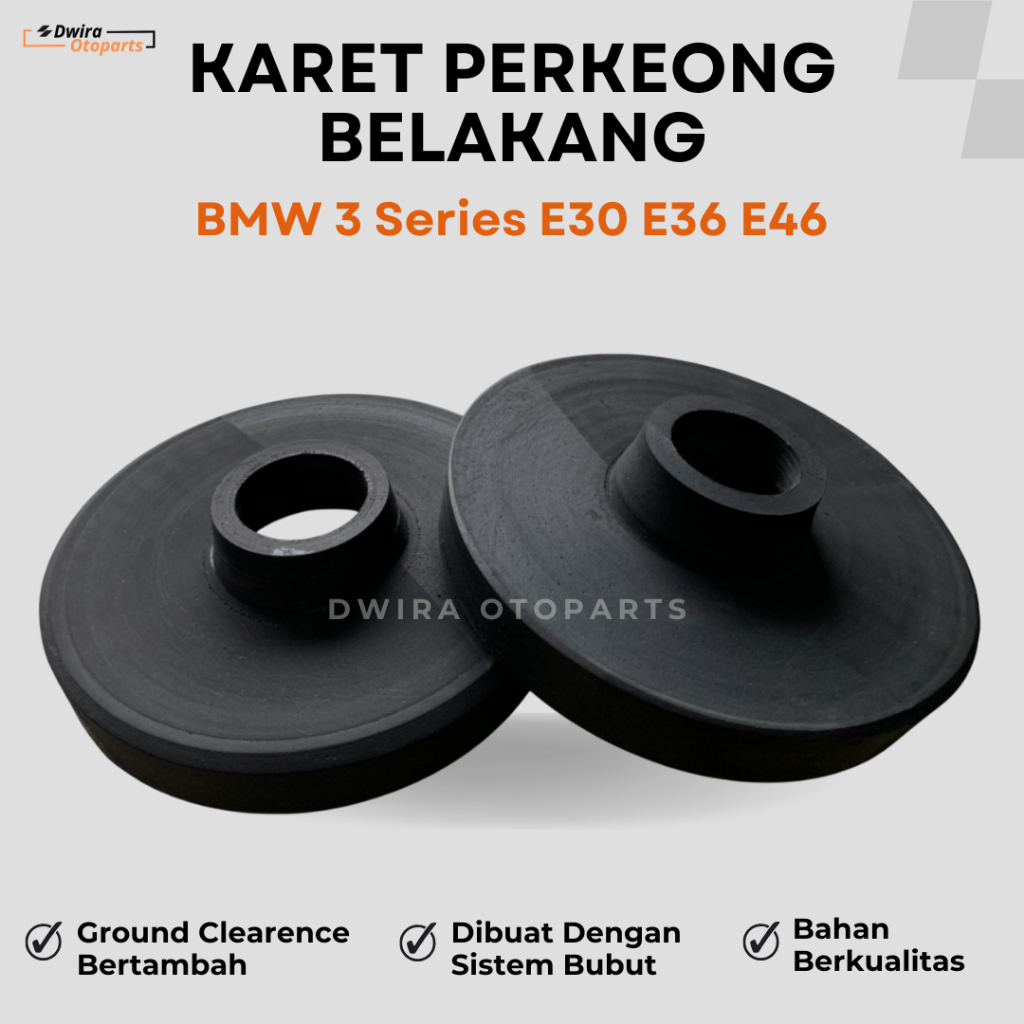 BMW 3 Series E30 E36 E46 Rear Snail Spring Spacer Rubber 1Set (2 pieces ...
