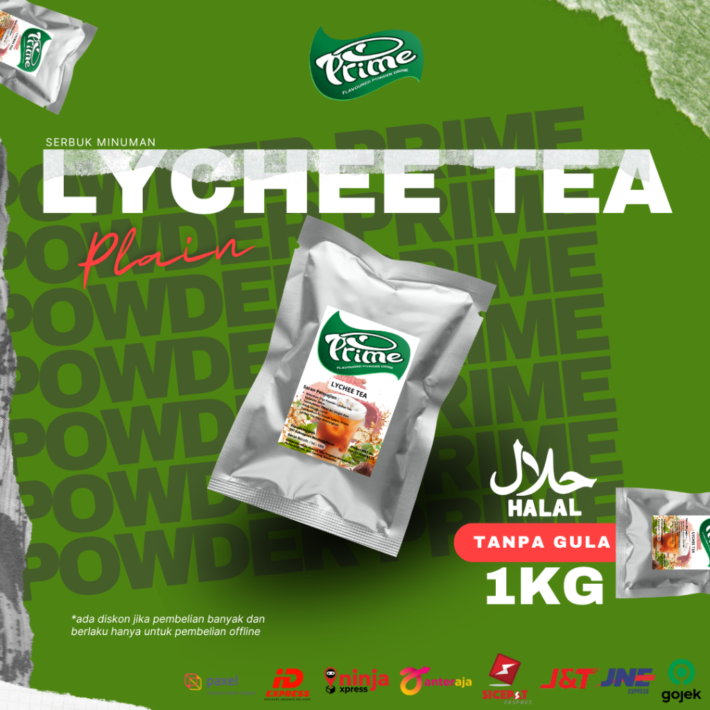 Powder Drink Prime Lychee Tea / Lychee Tea Drink Powder 1kg | Shopee ...