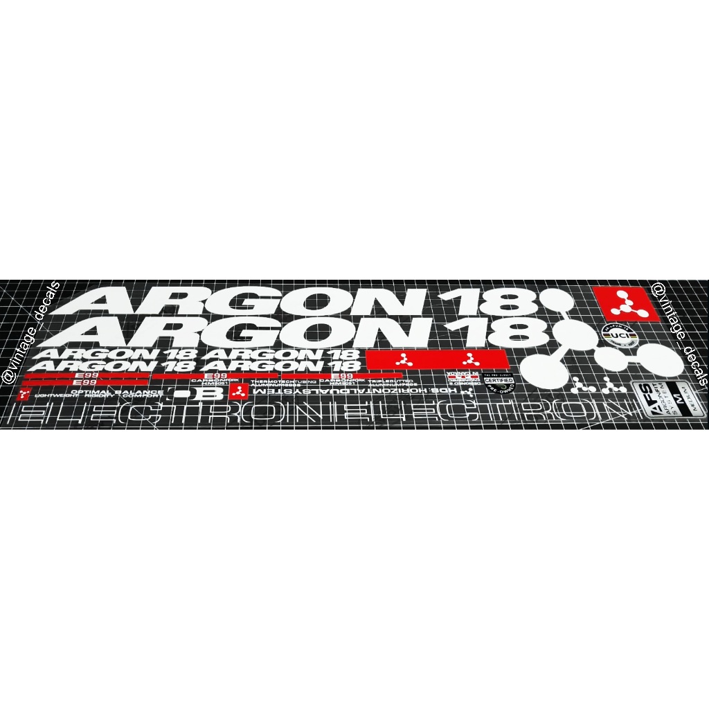 Decals replacement ARGON 18 electron Sticker Motor Stiker Motor ...