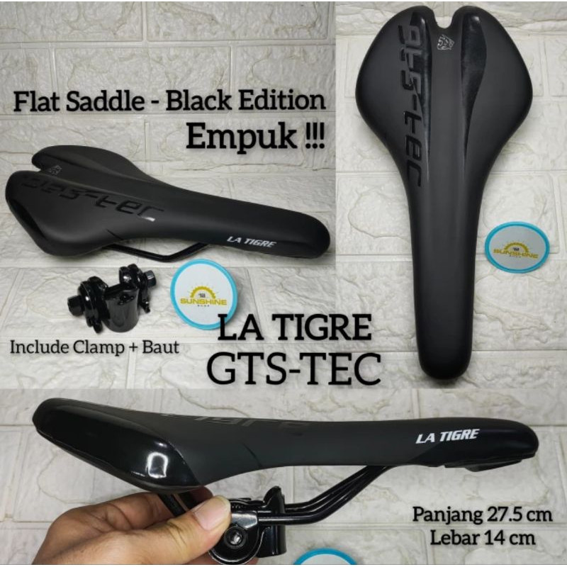 Soft LA TIGRE Flat Saddle Fixie Racing MTB Bicycle Saddle | Shopee Malaysia