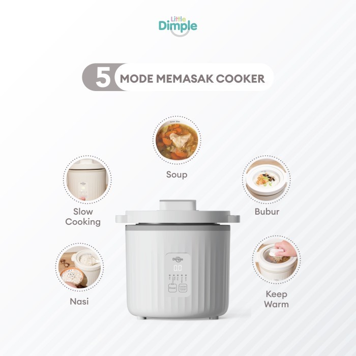 Little Dimple Healthy Multi Cooker MC-558 | Rice Cooker 1L | Shopee ...