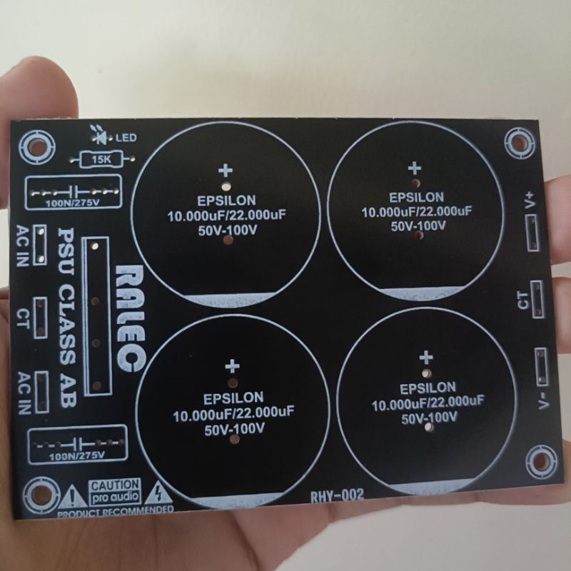 Psu class AB Pcb contains 4 elco in black | Shopee Malaysia