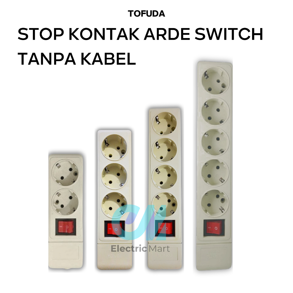 Tofuda Grounded Socket Switch 3 4 5 Hole Brass Terminal Electrical Plug ...