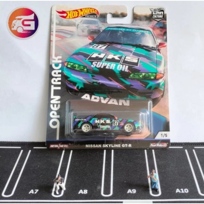 Hot wheels premium nissan skyline r32 HKS open track | Shopee Malaysia
