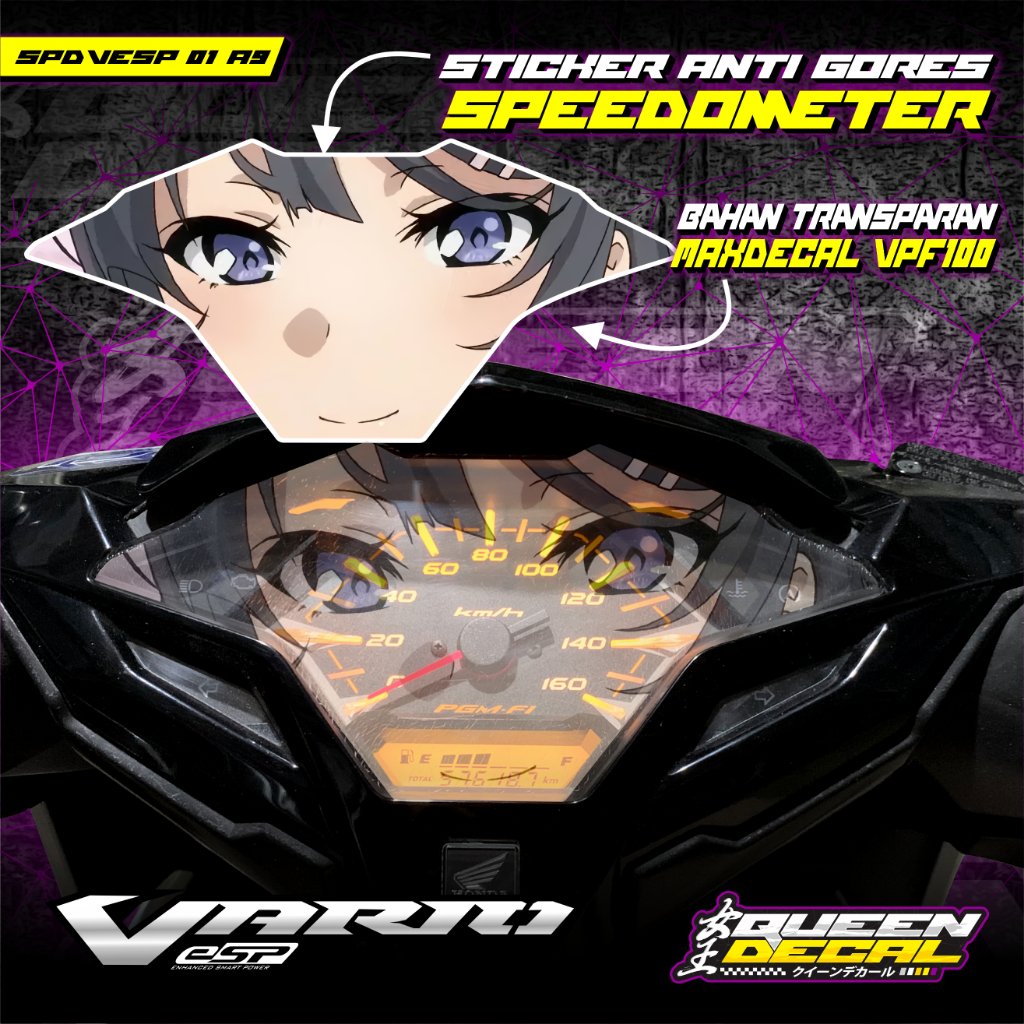 TRANSPARENT SPEEDOMETER STICKER VARIO ESP 2016 VARIATION/ MAI ...