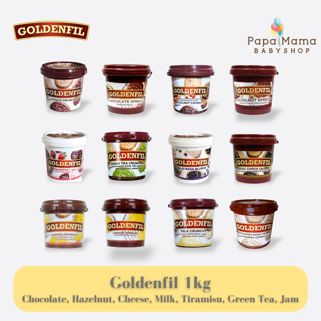 Goldenfil 1kg - Chocolate/Cheese/Tiramisu/Green Tea/Milk/Hazelnut ...