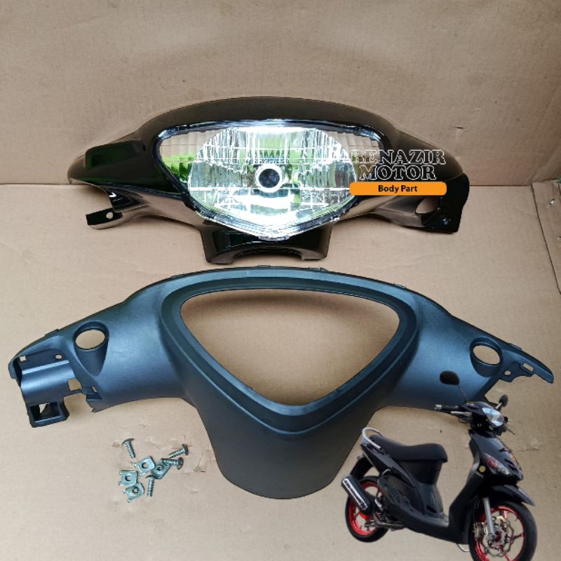 Yamaha Mio Sporty Black Front and Rear Cover with Free Bolts | Shopee ...