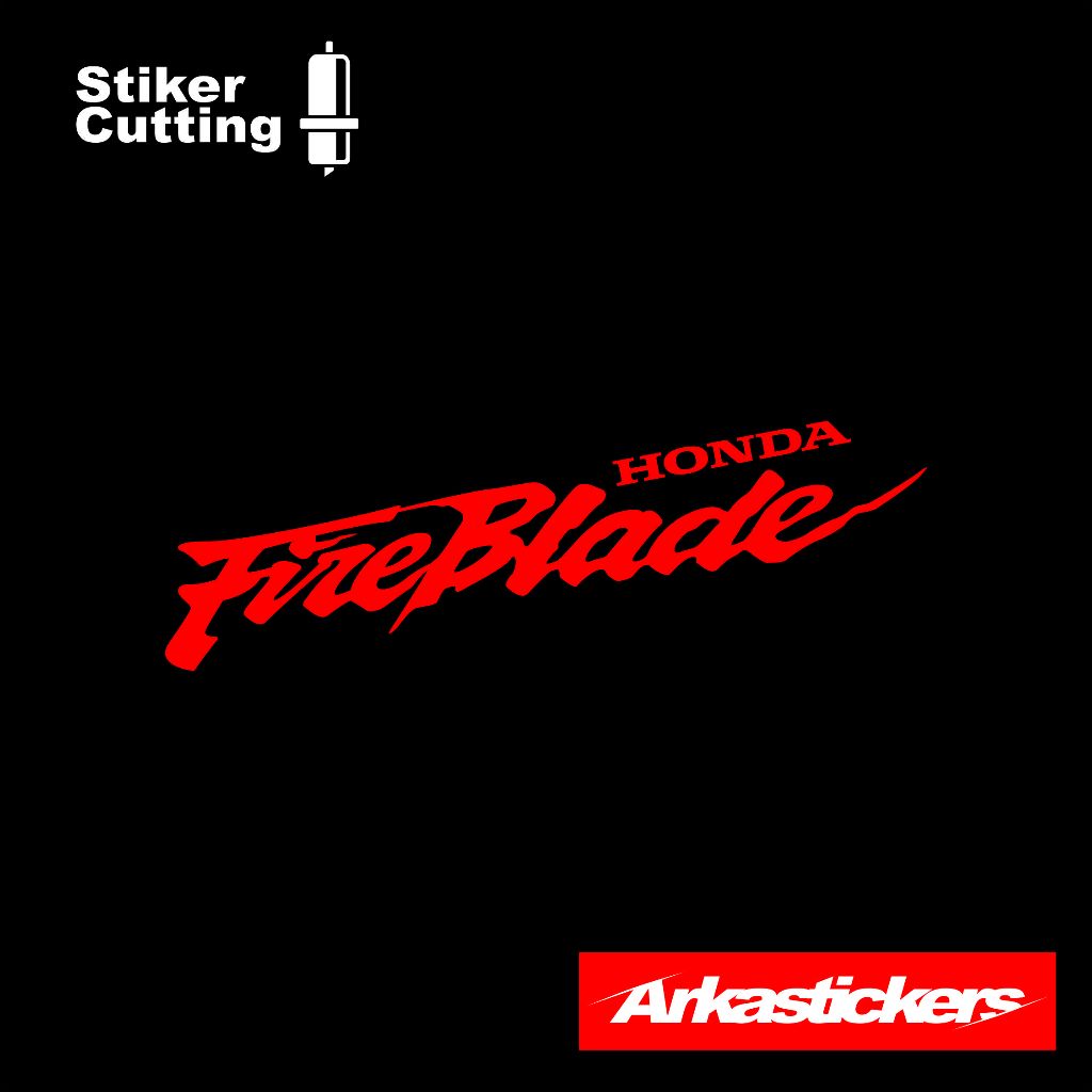 CAHAYA HONDA FIRE BLADE Cutting Stickers for Motorcycles, Cars, Helmets ...