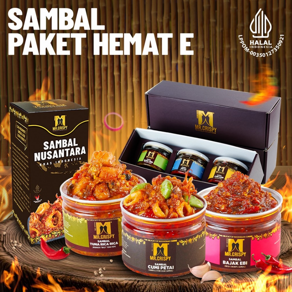 ECONOMIC Sambal PACKAGE E Mr. CRISPY (HMPERS BOX) - Sambal Mr. Crispy ...