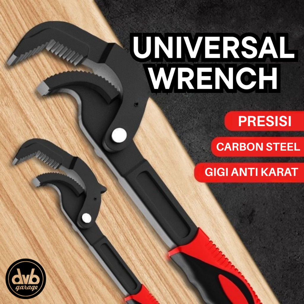UNIVERSAL WRENCH ADJUSTABLE PIPE WRENCH ENGLISH CLAMP MULTIFUNCTION ...