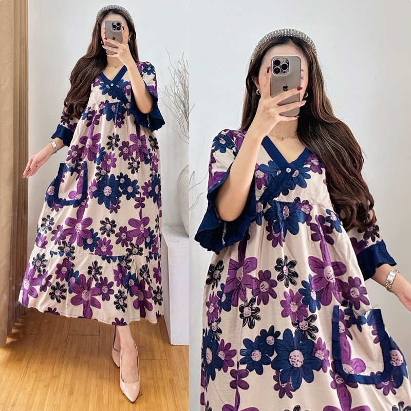 Latest Modern Nursing Daster Rayon Premium Ruffle Beautiful Daster ...