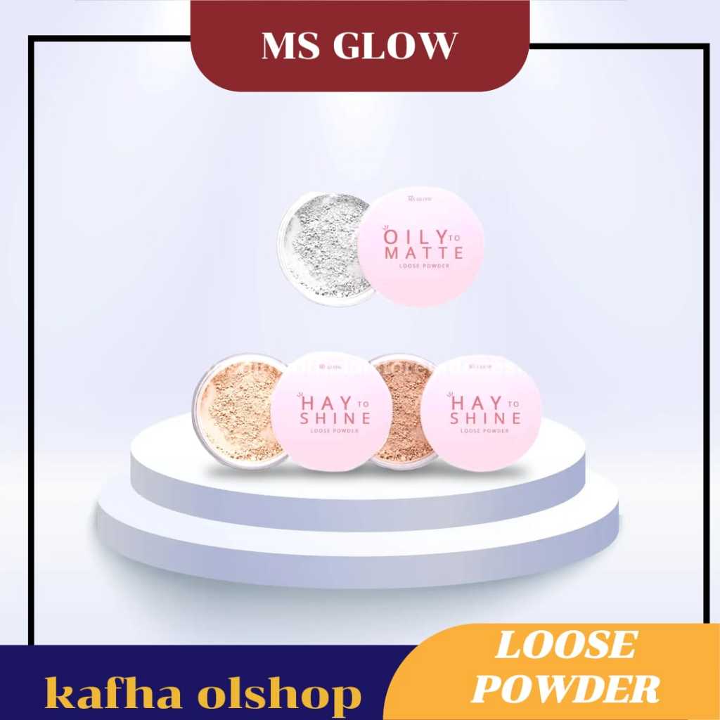 Loose Powder Hay to Shine Natural Ivory Oily to Matte Ms glow Original ...
