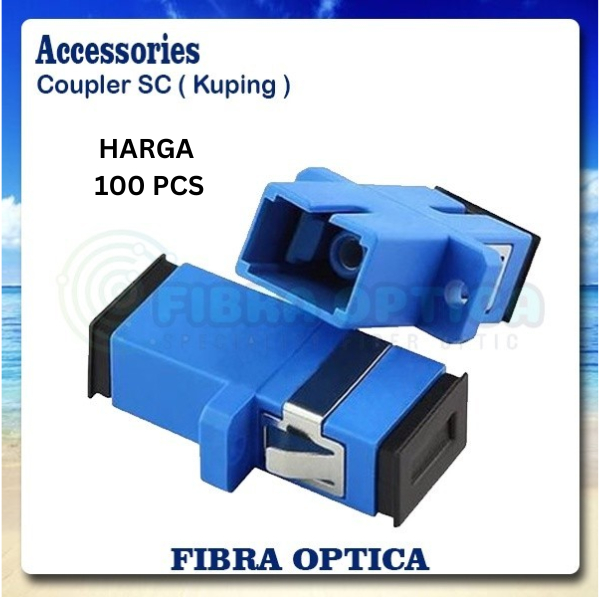 SC Fiber Optic Coupler SC/UPC Barrel FO Contents 100 Pcs | Shopee Malaysia