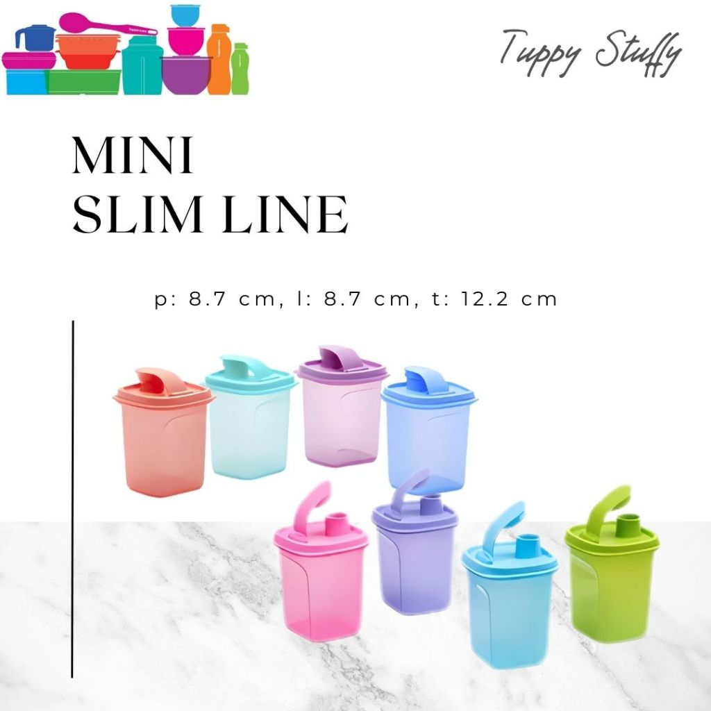 Tupperware Mini Slim Line 350ml | Original Refrigerator Bottle | Shopee ...