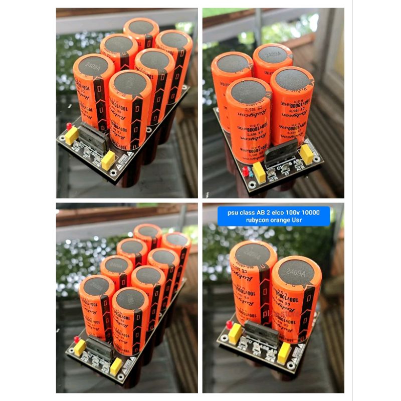 PSU class AB contents 2/4/6/8 100v 10000uf Rubycon orange USR original ...