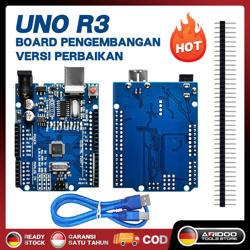Uno R3 - Arduino Uno Compplatible Atmega328p CH340 with SMD Cable ...