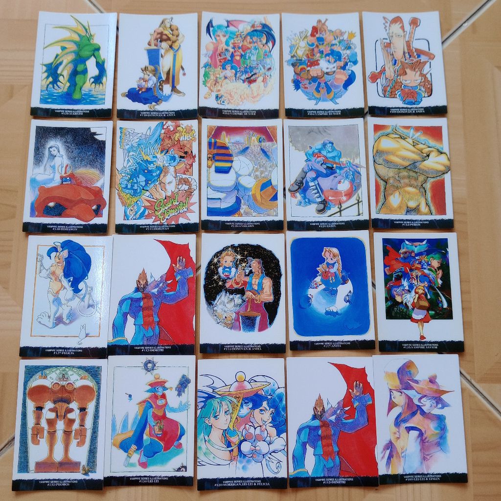 Capcom world 97 card/98 vintage 1997/98 bandai original japan carddass ...