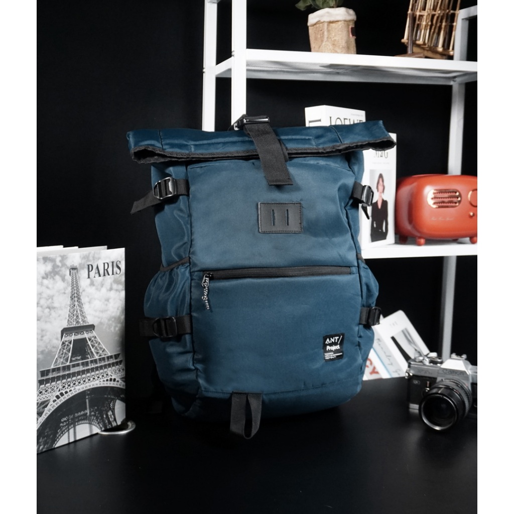 ANT PROJECT - Water Resistant TERRA Navy Series Backpack - Laptop Work ...