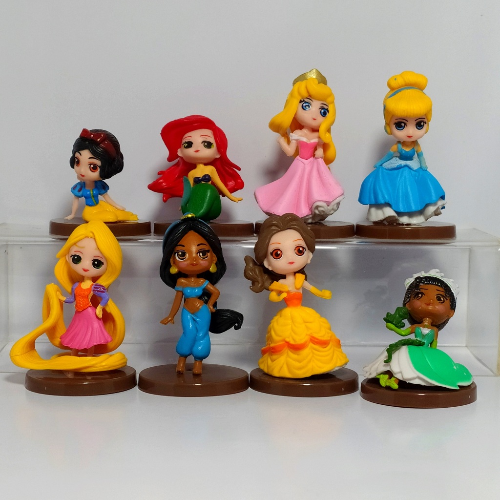 FIGURE CHIBI PRINCESS TOPPER BIRTHDAY CAKE TEANA SNOW WHITE BELLE AIL ...
