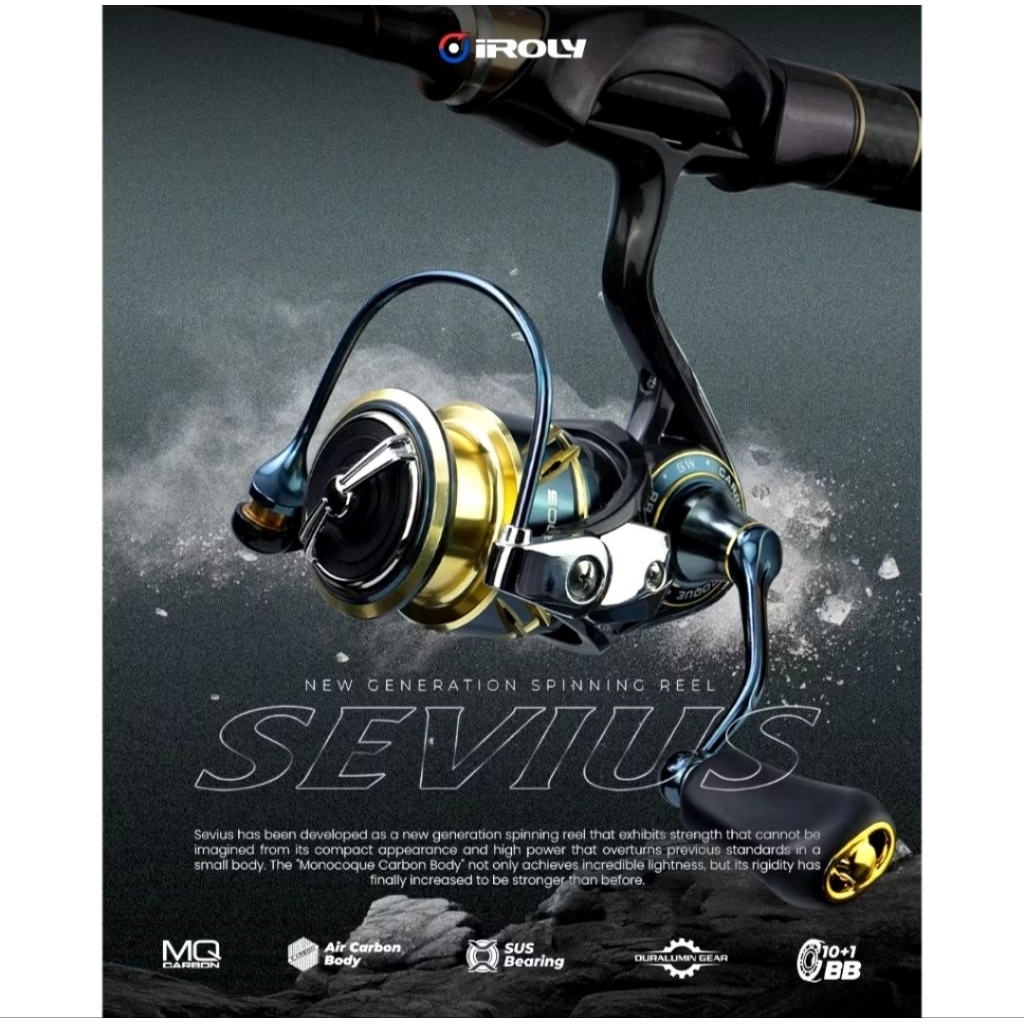 Iroly Sevich 2000HG SW Monocoque carbon Reel | Shopee Malaysia