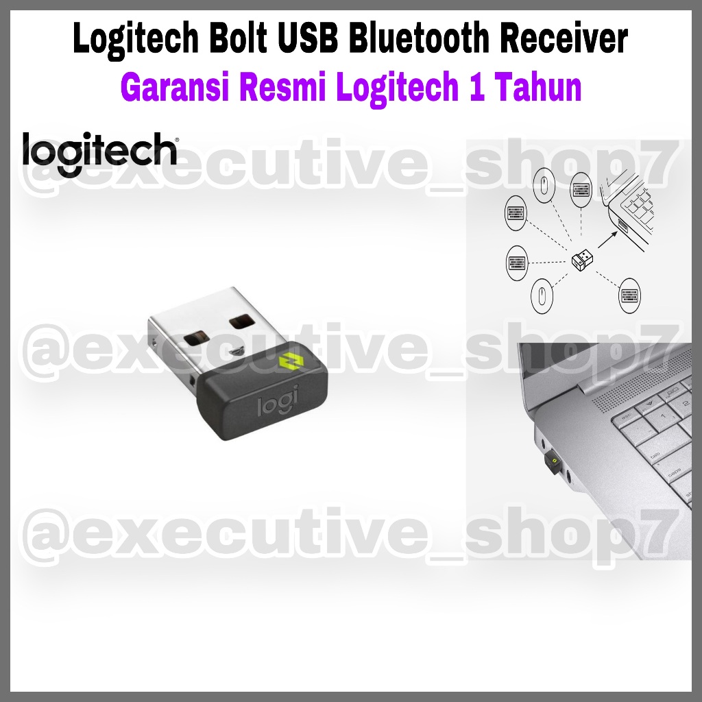 Logitech USB Bluetooth ReceiverBolt - 1-Year Official Logitech Warranty ...