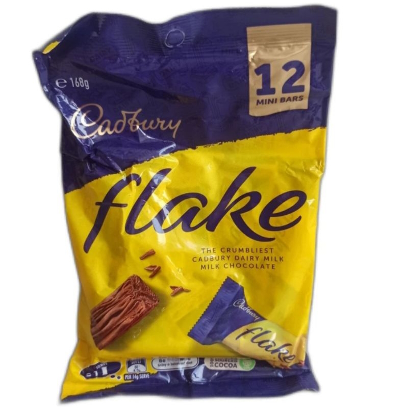 Cadbury Flake Crumblies Milk Chocolate 12 Mini Bars | Shopee Malaysia