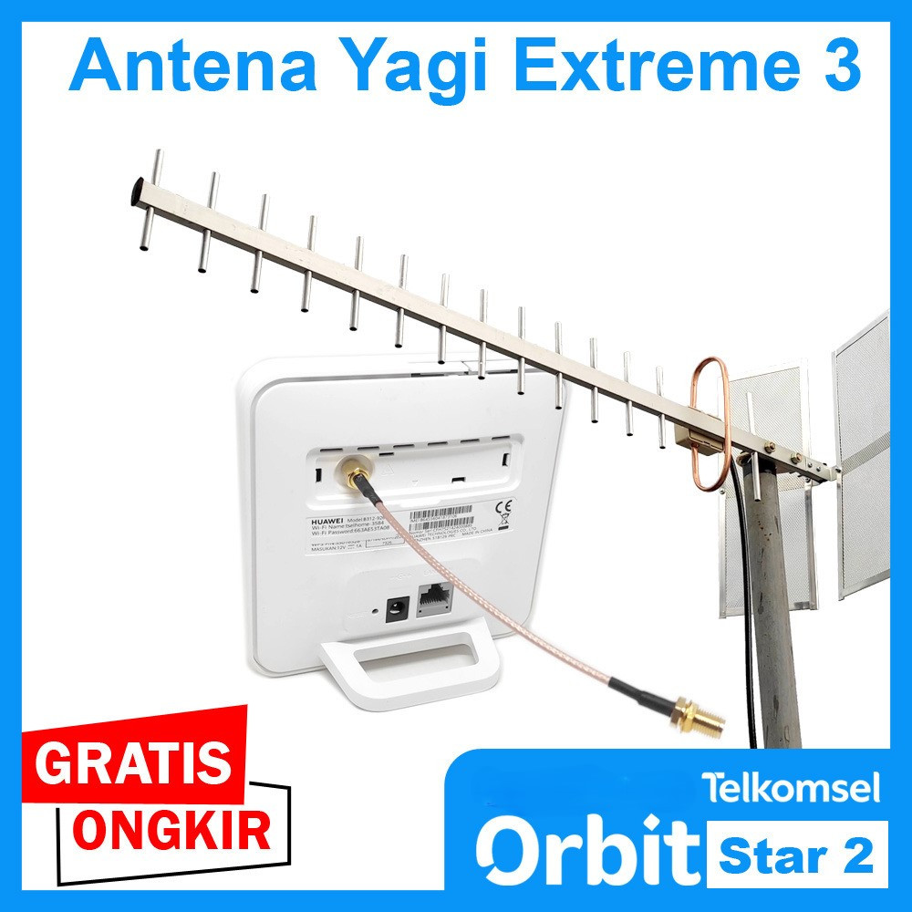 Yagi Antenna EXTREME 3 Modem Router Wifi Huawei B320 Orbit Star H2 Pro ...