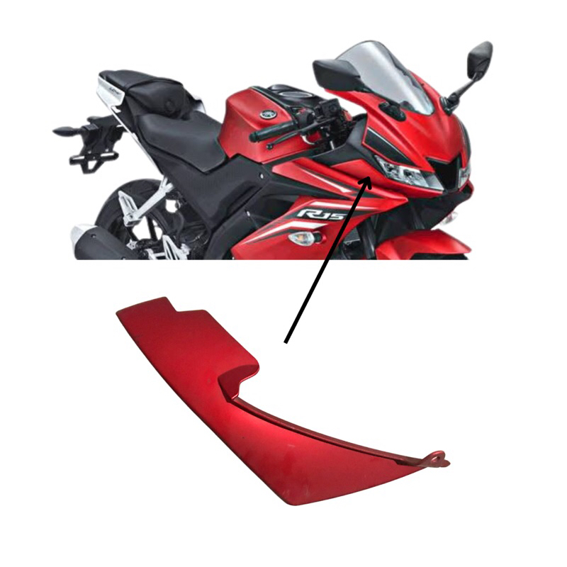 Original Yamaha R15 VVA V3 Left Right BK6 Lamp Side Cover Garnish Panel ...
