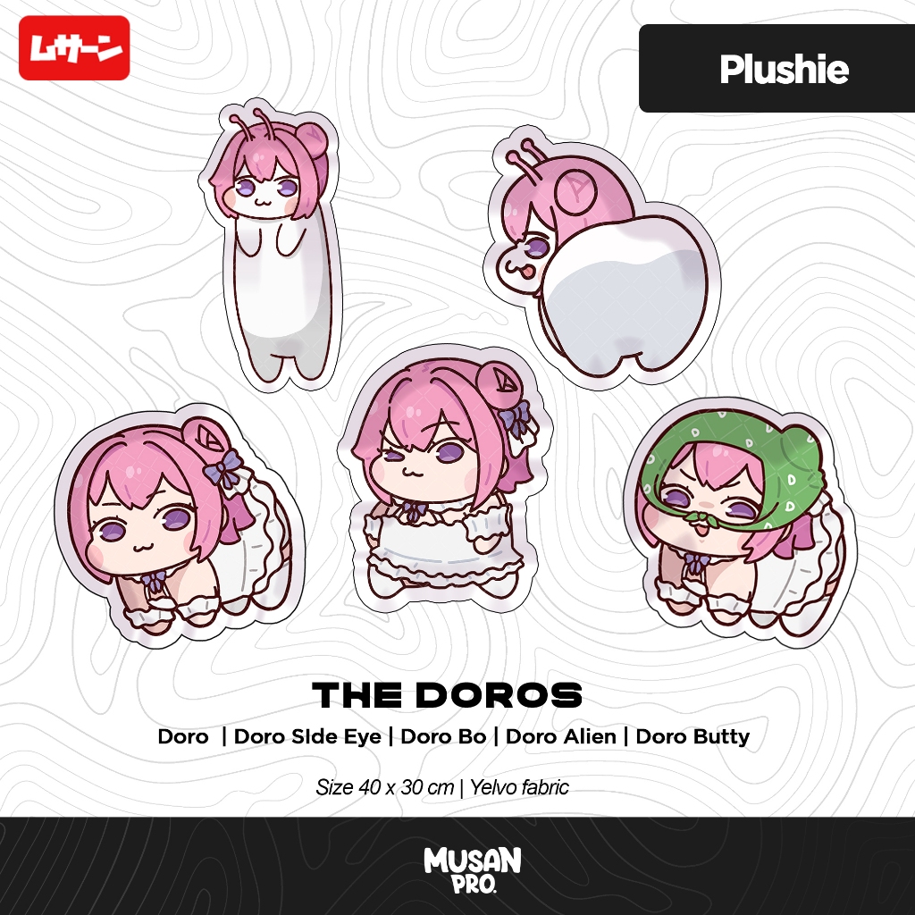 PLUSHIE Doro - Doro - Doro Bo! - Doro Alien - Musan - Fan Merch ...