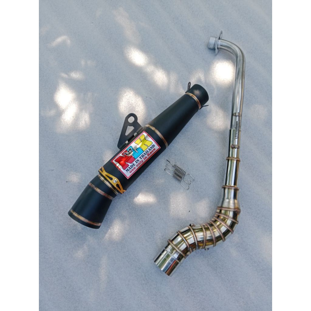 NLK 1set Canister big elbow 51mm open specs exhaust pipe for Wave 125 ...