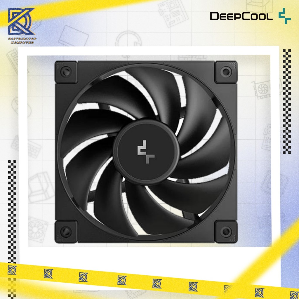 DEEPCOOL Fan CASING FD12 - 120mm Single Pack 12CM Fan - BLACK | Shopee ...