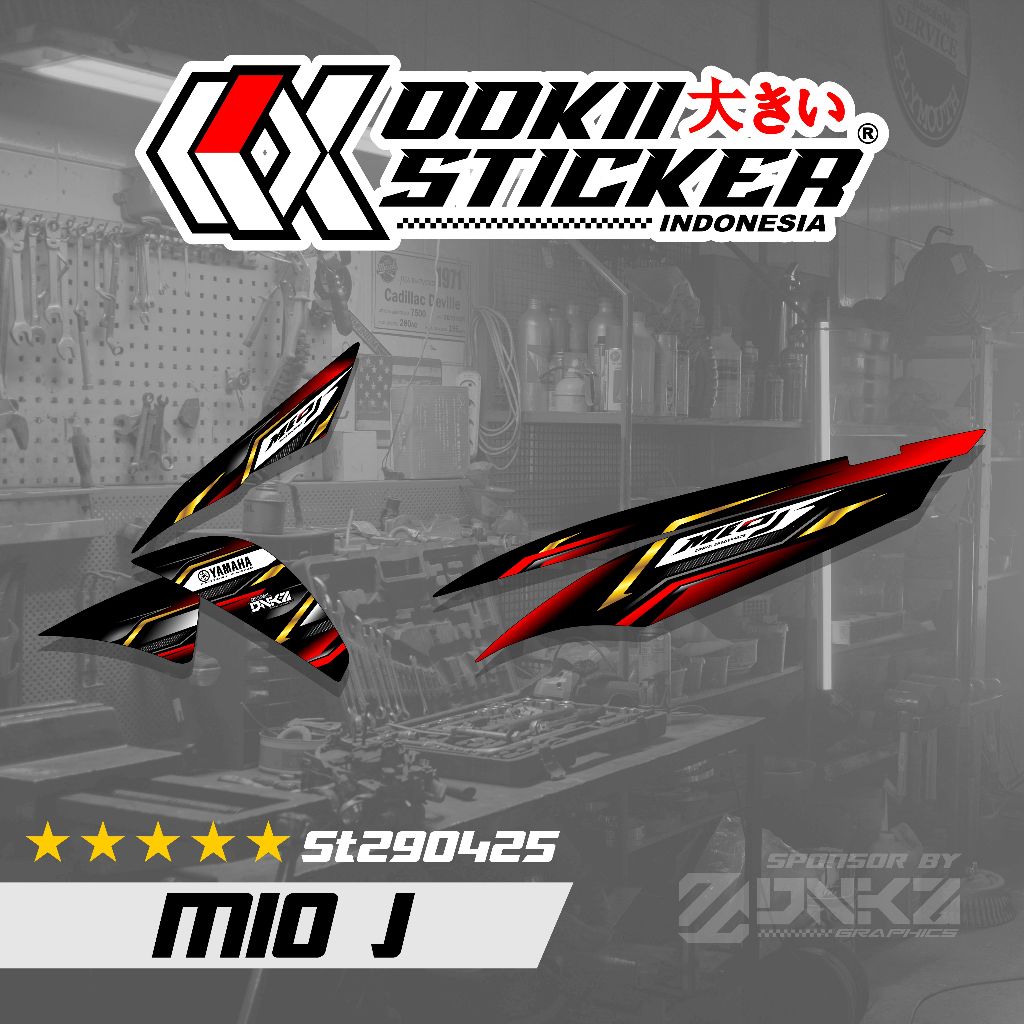 Mio J Sticker Decal Striping Mio J Premium Racing Design Latest Design ...