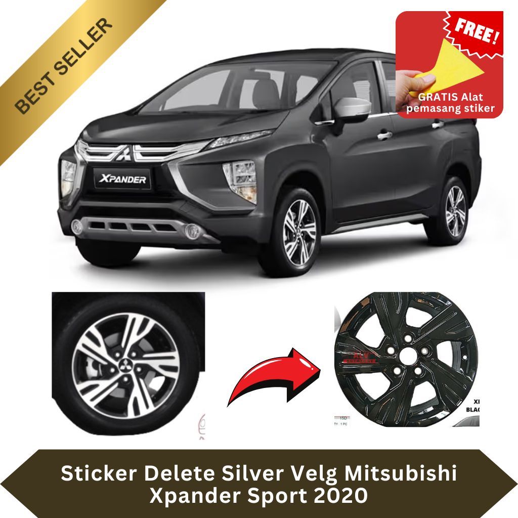 Delete Silver Sticker for Mitsubishi Xpander Sport 2020 Rims ...